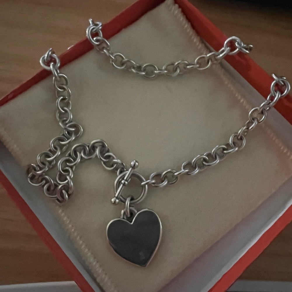 James Avery Silver Heart Necklace